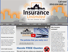 Tablet Screenshot of insuranceunlimitedllc.com